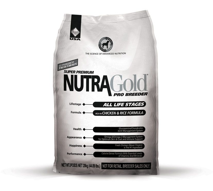 Nutra Gold Breeders Bag 20kg Diamond Petfood USA