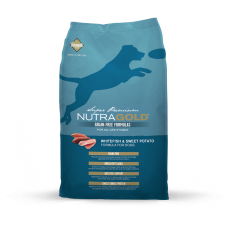 Nutra Gold Grain Free Whitefish & Sweet Potato Diamond Petfood USA
