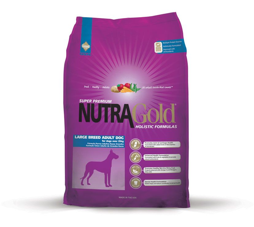 Nutra Gold Holistic Large Breed Adult 15kg Diamond Petfood USA